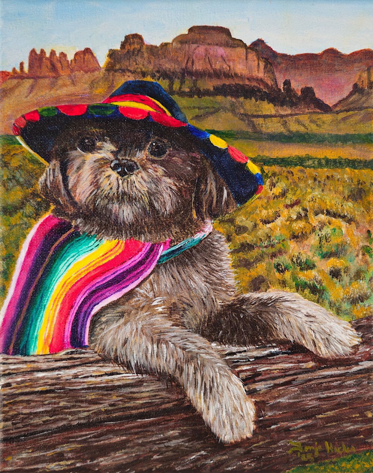 Shadow Painting the Pueblo by Tonja Hicks